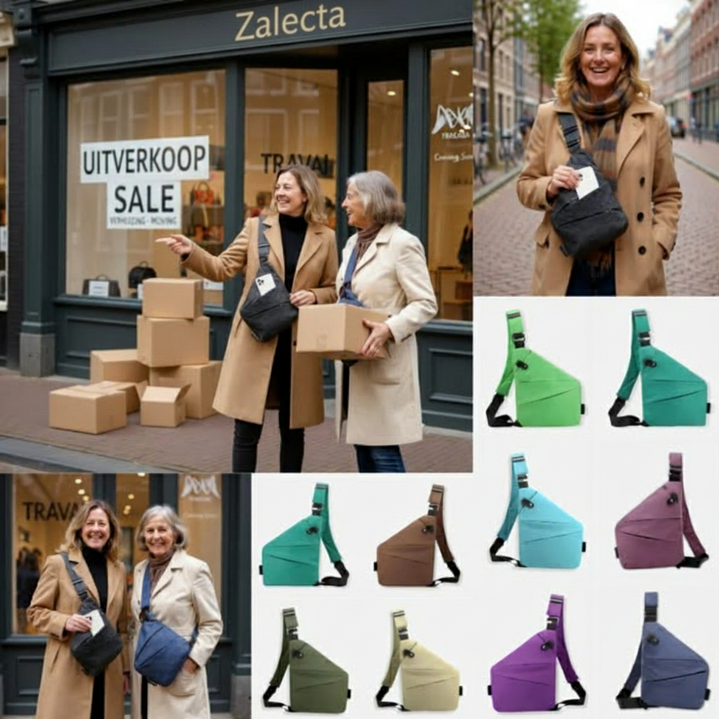 SecuWalker Anti-Diefstal Slingbag - Waterdichte Crossbody Tas