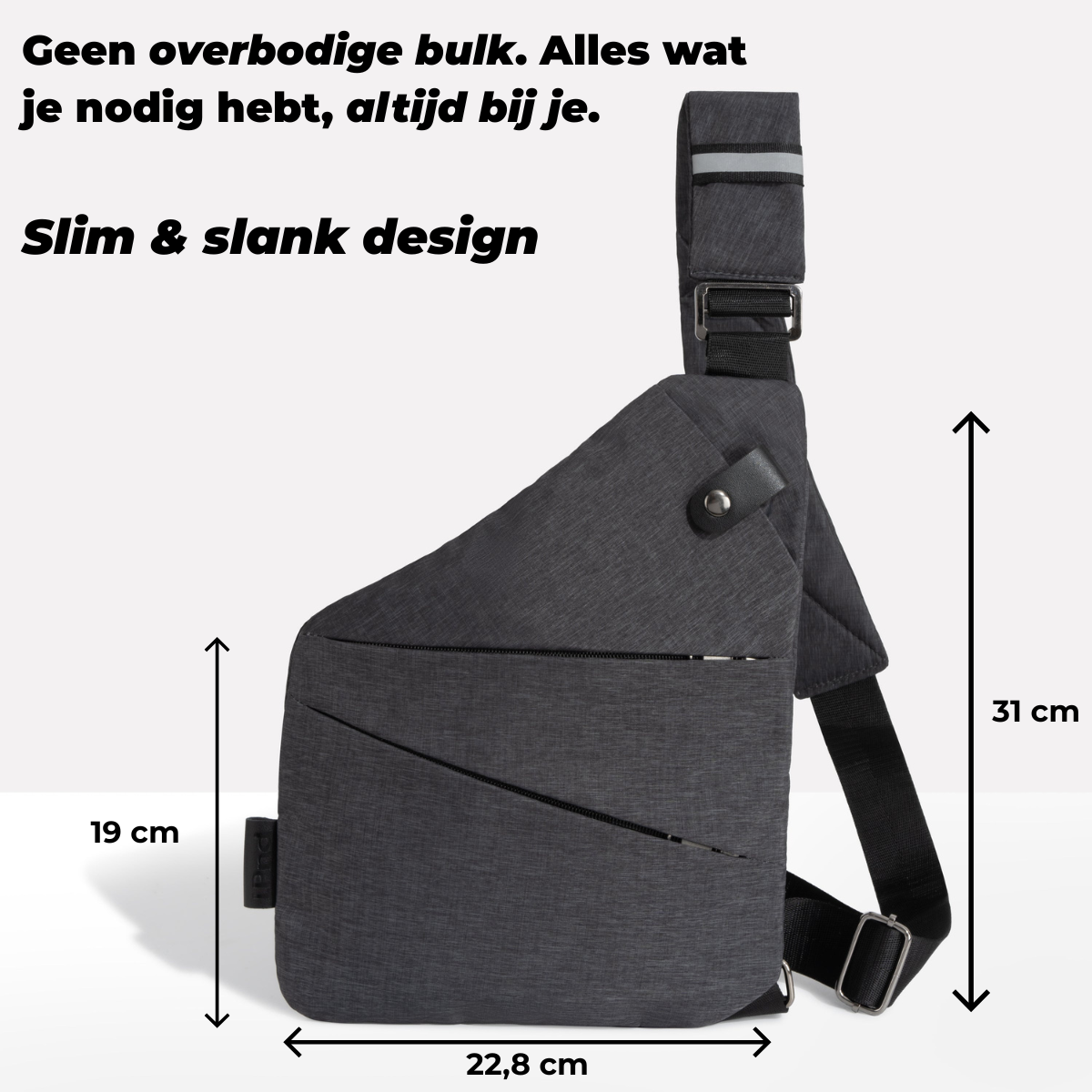 SecuWalker Anti-Diefstal Slingbag - Waterdichte Crossbody Tas