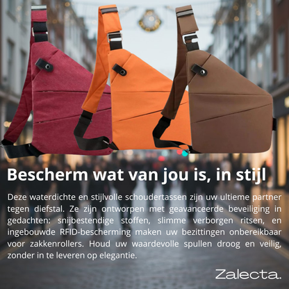 SecuWalker Anti-Diefstal Slingbag - Waterdichte Crossbody Tas